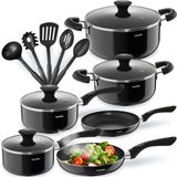 Tectake Set de casseroles 15 pièces