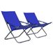 VidaXL 47902 Tuinstoel Terras Stof/Weefsel Oxford Staal Blauw