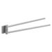 Gedy Fuji handdoekhouder met dubbel scharnier, geborsteld