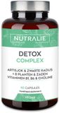 Nutralie Detox Complex - 90 Capsules - Lever & Spijsvertering Supplementen - Mannen en Vrouwen - Artisjok, Mariadistel & 13 Actieve Ingrediënten - Vegan