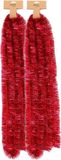 Inge-glas Inge Christmas Goods Kerstslingers - 2x - Rood - Folie - 270 cm