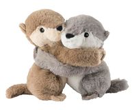 Warmies Set van 2 knuffeldieren "Otter" beige bruin