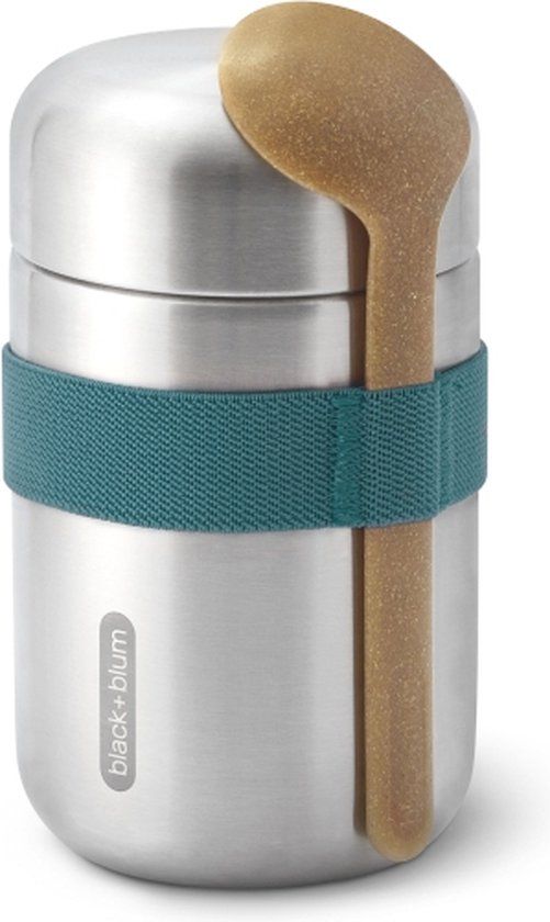 Black+Blum RVS Thermos Food Container - 400ml - Blue