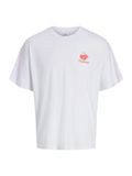 JACK & JONES Shirt 'JORVACATION' neonrood / wit