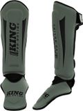 King Pro Boxing Scheenbeschermers KPB SG REVO 5 Kaki Groen Zwart - S