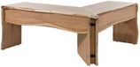 MASSIVMOEBEL24.DE bureau acacia bois massif non traité 185x163x76 cm (LxPxH) laqué PURE ACACIA #749