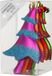 Inge-glas Christmas goods Kersthangers - 4x - kerstbomen - gekleurd - 14.5 cm - kerstversiering