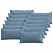vidaXL Kussensloop 12 stuks Houten Blauw Corduroy 40 x 80 cm