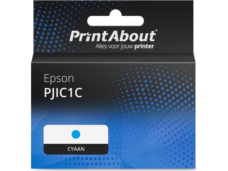 PrintAbout Inktcartridge PJIC1C Cyaan geschikt voor Epson