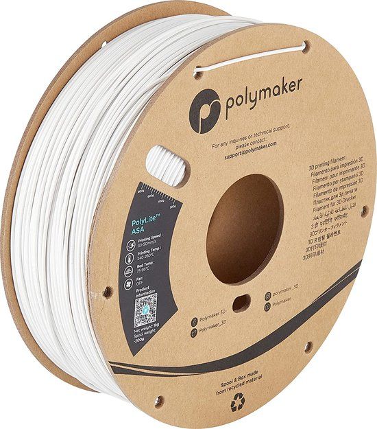 Polymaker PolyLite Filament ASA - 1.75mm - 1kg - White