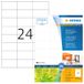 HERMA 10729 Recycling etiketten, 80 vellen, 70 x 37 mm, 1920 stuks, zelfklevend, bedrukbaar, mat, blanco gerecycled papier