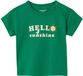 Vertbaudet T-shirt baby jongen groen biologisch katoen korte mouw ronde hals drukknopen regular fit unisex 56