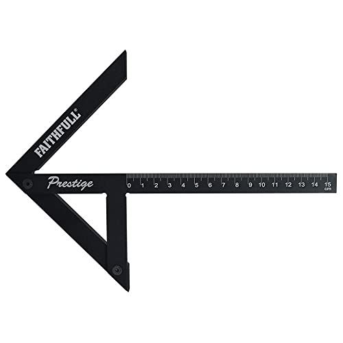 Faithful CSQ15CNC Prestige Centre Finder Gauge - 150mm - Aluminium - Black