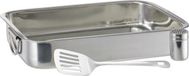Relaxdays ovenschaal set roestvrij staal - lasagneschaal - strooier - spatel - zilver