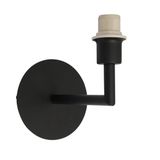 VoltShine Wandlamp zwart met stelvoet, afmetingen 17 x 12 x 17,5 cm en E14-fitting