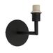 VoltShine Wandlamp zwart met stelvoet, afmetingen 17 x 12 x 17,5 cm en E14-fitting