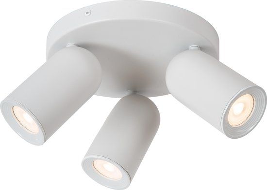 Lucide PUNCH - Plafondspot - Ø 21 cm - 3xGU10 - Wit