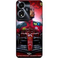 Maniacase Etui Oppo A59 5G Lewis Hamilton Ferrari officieel