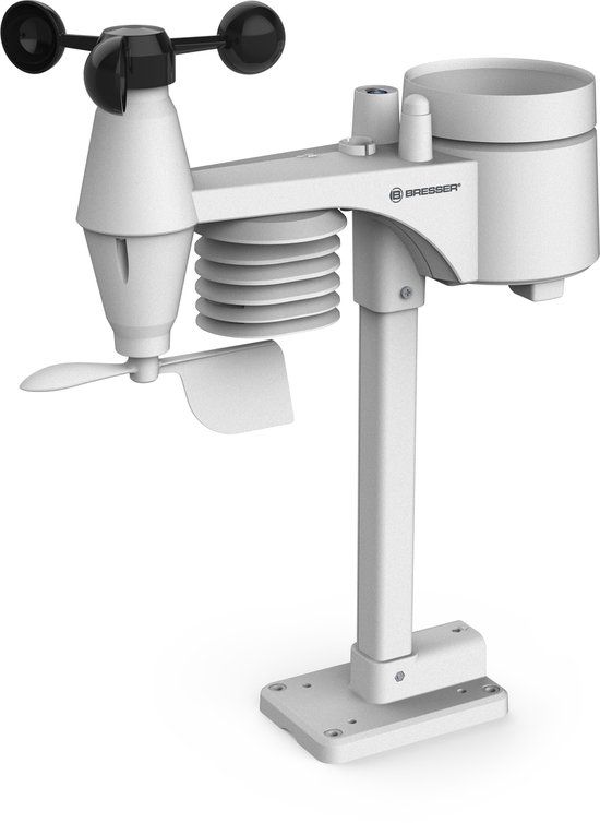 Bresser 7-in-1 multi-draadloze sensor voor comfort weercenter 7003300 vervangende buitensensor, wit