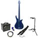 Dimavery SB-321 Blue kit de démarrage pour guitare basse électrique