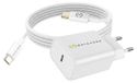 Avizar Mayaxess, 20W netadapter voor Galaxy S21 + USB-C kabel 1 meter, wit
