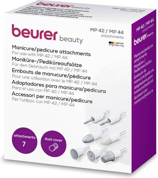 Beurer MP 42/MP 44 Manicure- en pedicure opzetstukken - Set van 7 opzetstukken