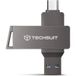 Techsuit Externe geheugen USB-A 3.0 / USB-C THSM20, 128Gb