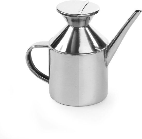 Hendi RVS Oliekannetje - 0.3 Liter - Met Half Scharnierend Deksel