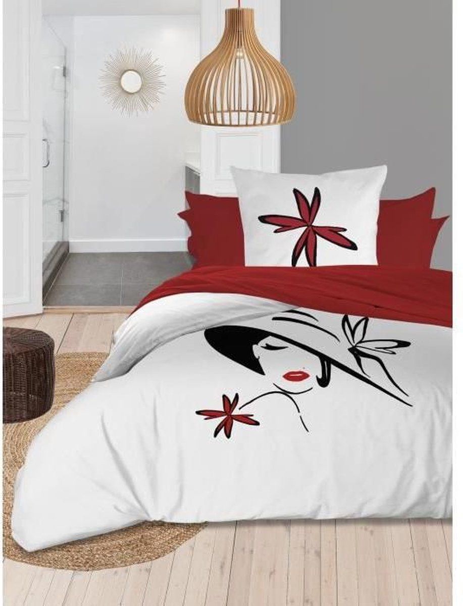 Soleil d'ocre Dekbedovertrek AVA - Katoen - 140 x 200 cm - 3418176336910