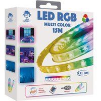 Geek Monkeys XXL RGB LED-lint 15 m met siliconen coating + afstandsbediening