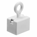 Merkloos Ophang magneet / magneetjes - met oogje - wit - 16 x 18 mm - Ophangen van spullen