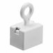 Merkloos Ophang magneet / magneetjes - met oogje - wit - 16 x 18 mm - Ophangen van spullen