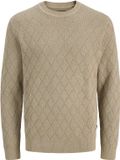 JACK&JONES JPRBLACOLE KNIT STRUCTURE PACK Heren Gebreide Truien L Petrified Oak