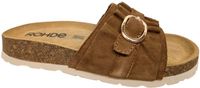 Rohde 1763 76 Slippers Slides Bruin Suede Dames