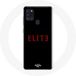 Maniacase Etui voor Samsung Galaxy A21S Elite Seizoen 5 Rood Logo Zwarte Achtergrond