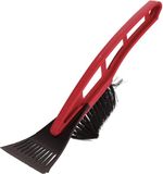 Merkloos / Sans marque Koopman International Kunststof ijskrabber/raamkrabber rood met borstel 31 cm