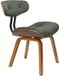 Dutchbone Blackwood Eetkamerstoel Walnootkleur/ Groen