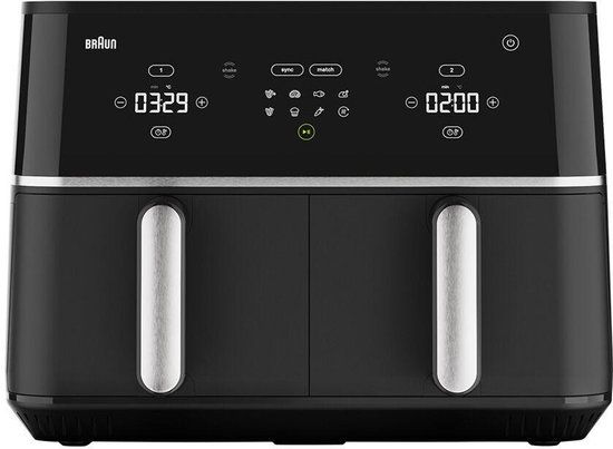 Braun TwinCook 5 TD5030IBK Dubbele Airfryer - 10 L - 2400 W