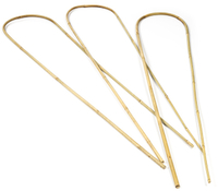 Bamboestokken Nature 120 cm 3 stuks (Ø 12/14 mm, Gebogen)