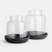 LOBERON Windlicht set van 2 Venturio zwart/helder