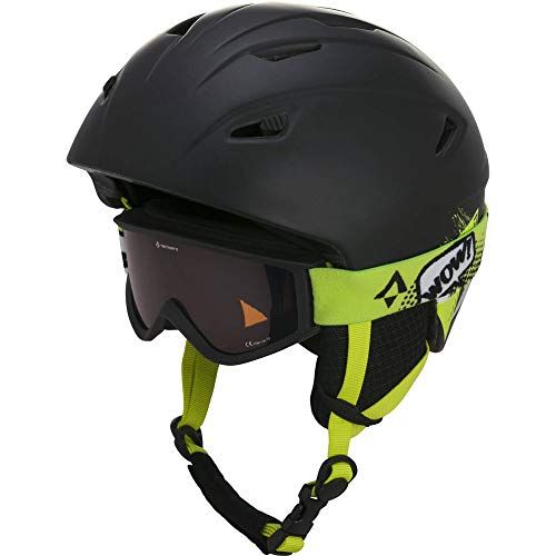 TECNOPRO Kinderpulse JR HS-016 + Freeze 2 Skihelm - BLACK/YELLOW - XXS - 2023 Model