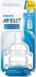 Philips Avent Anti-colic Baby Bottle Newborn Flow 0m+ maat 1, 2 stuks flesspeen
