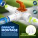tillvex® Set de dérivation piscine 12 pièces - Ø 32/38 mm, van klep en ABS-adapter, met 6 x klemmen en 8 m isolatietape | voor zandfiltersystemen, warmtepompen & zwembadverwarming