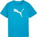 Puma teamRISE Logo Cotton Shirt Junior - Lichtblauw - Wit - Maat 152
