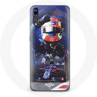 Maniacase Hoesje voor Huawei p20 Formule 1 Pierre Gasly F1 autocoureur rood blauw