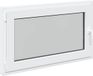 vidaXL Kelderraam RISOR 100 x 60 cm Wit Dubbel Glas PVC Links Binnendraaiend
