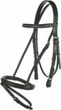 HKM Hoofdstel -Economic- Zwart Leer Unisex Paard