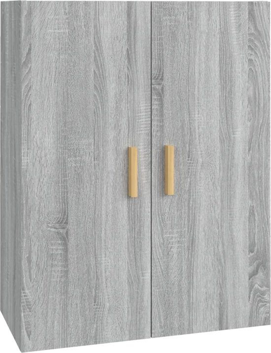 vidaXL Bovenkast 69,5x34x90 cm grijs sonoma eikenkleurig