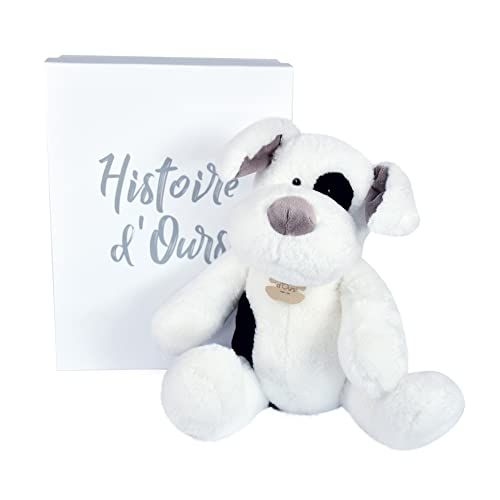 Histoire d'Ours HO3127 pluche dier, zittend, 40 cm, wit