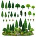 40 Pièces Arbres miniatures pour modélisme et dioramas